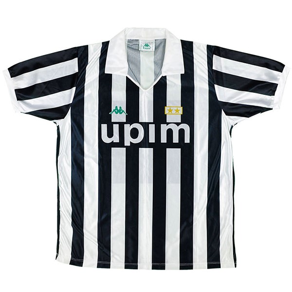 Camiseta Juventus Primera equipo Retro 1991 1992 Negro Blanco